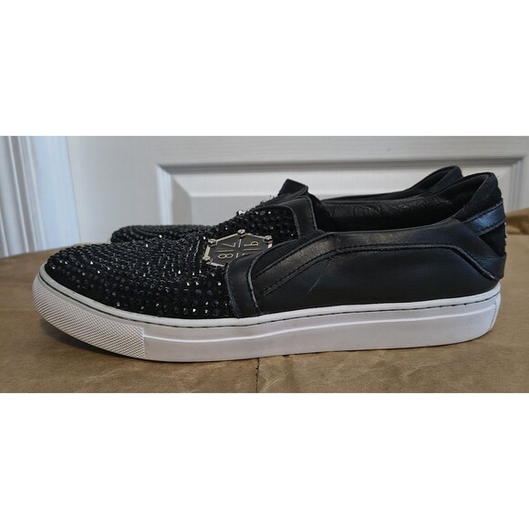 Philipp Plein Fight Club Crystal Sneaker EU 40-41 US 7-8 Black - AS IS/Repair main image 4